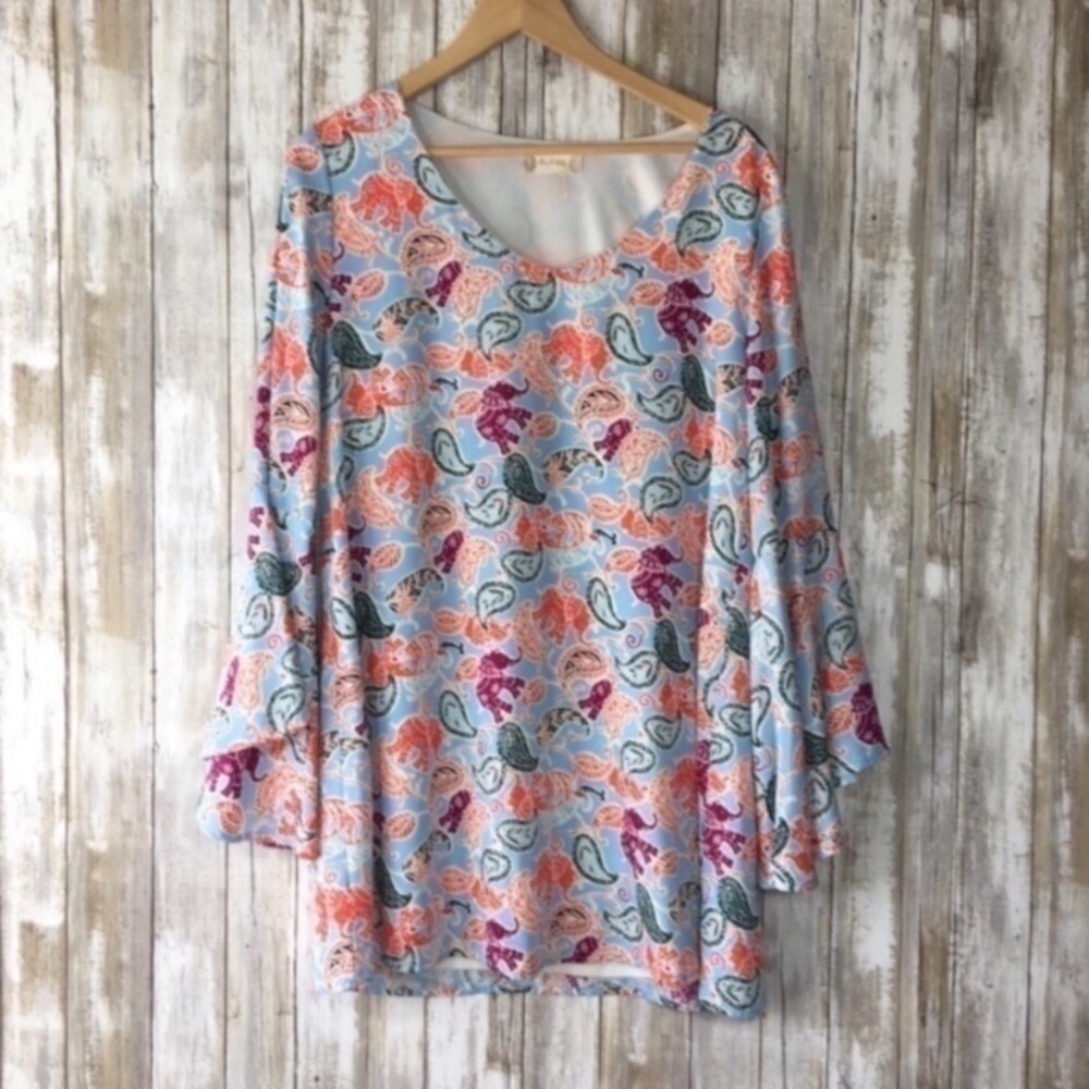 Altar'd State Boho Elephant Mini Dress - Picture 1 of 5